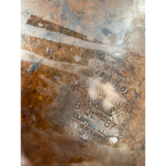 Revere Ware Stainless Steel 6 qt stock casserole Pot With Lid SKU 8919 - Picture 9 of 10